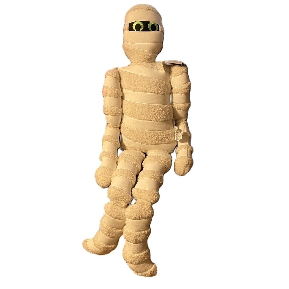 Isaac Mizrahi 5ft Mummy Glow in the Dark Eyes NEW Halloween Plush Stuffed